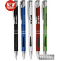 Union Printed, Promotional "Plush" Grip Metal click Pen